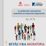 La población venezolana mantiene su intención migratoria. Ep.15