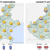 Previsioni 10-13 agosto: da mercoledì lieve diminuzione del caldo anomalo