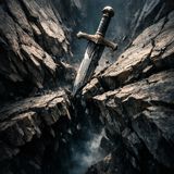 The Two Brothers - Sword splits mountain