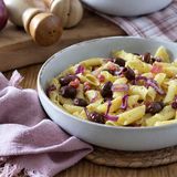 Garganelli con cipolle