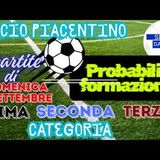 PROBABILI FORMAZIONI - Focus sulla COPPA di PRIMA, SECONDA e TERZA Categoria. In campo 45 PIACENTINE