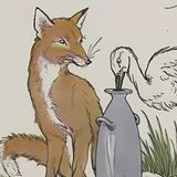 De Vos en de Ooievaar | Aesopus Fabels