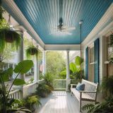 Is your porch ceiling trying to scare off more than just rain?