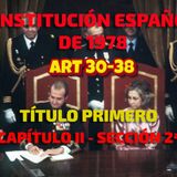 Art 30-38 del Título I Cap II Sec 2ª: Constitución Española 1978