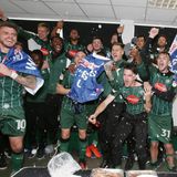 Plymouth Argyle won promotion to League One with a 6-1 thrashing of Newport County