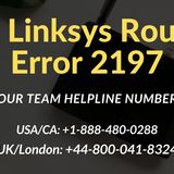 Dial +1-888-480-0288 to Fix Linksys Router Error 2197