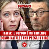 Italia, Il Popolo È In Fermento: Il Bonus Natale È Una Presa In Giro!