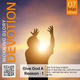 MGD: Give God A Reason - Part 1