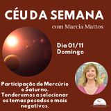 Céu da Semana - Domingo, dia 01/11: Participação de Mercúrio e Saturno.