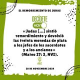 El remordimiento de Judas | Devocional de Jóvenes | 28 de noviembre 2024