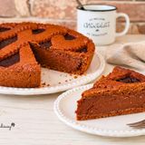 Crostata al cioccolato con frolla al cacao e ripieno cremoso