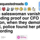 Our top saleswoman vanished after finding proof our CFO stole _3 million