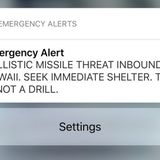 Hawaiian Missile Scare
