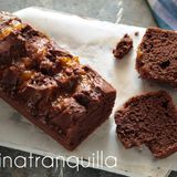 Plumcake nua al cacao con marmellata di arance senza lattosio