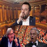 Sgarbi, Bocelli e Salvini i tre negazionisti della tavola rotonda