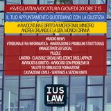 Giovedì, 20 Aprile 2017 #SvegliatiAvvocatura - LIVE