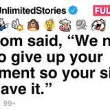 My mom said_ _We need you to give up your apartment so your sister can have it._ [FULL STORY](MP3_70K)
