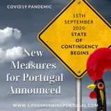 Portugal news, weather & today: State of Contingency measures