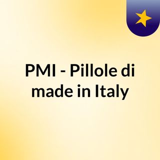 PMI - Pillole di made in Italy