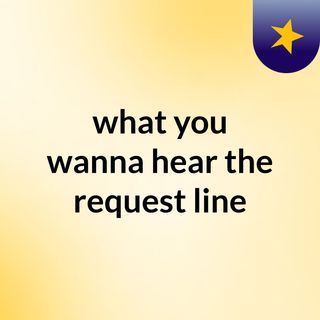 what you wanna hear the request line