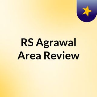 RS Agrawal Area Review