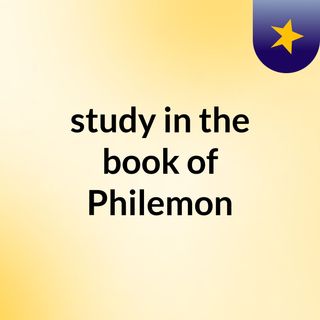 study in the book of Philemon