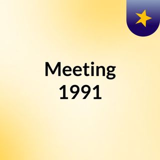 Meeting 1991