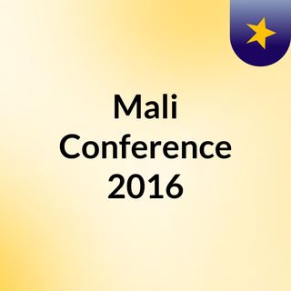 Mali Conference 2016