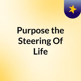 Purpose the Steering Of Life