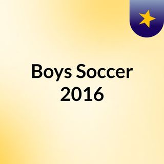 Boys' Soccer 2016