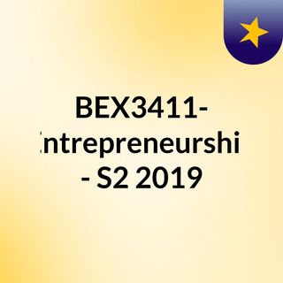 BEX3411- Entrepreneurship - S2 2019