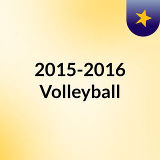 2015-2016 Volleyball