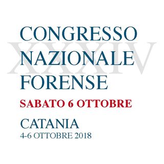 XXXIV Congresso Nazionale Forense - Sabato 6 ottobre 2018 (10.00 - 14.00)