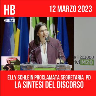 Elly Schlein proclamata segretaria PD, il discorso in 8 minuti