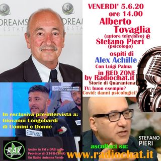 Alberto Tovaglia, Stefano Pieri e Giovanni Longobardi ospiti di Alex Achille in "RED ZONE" by Radiochat.it