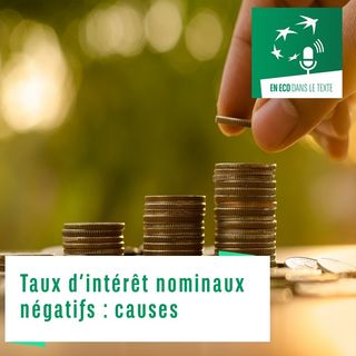 #01 – Taux d’intérêt nominaux négatifs : causes