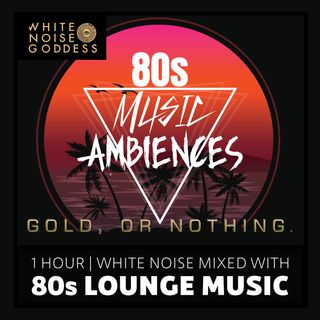 80s Lounge Music Ambience | 1 Hour | Summer Sunset Vibes | Positive Vibrations | White Noise Infused