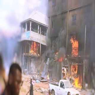 Fire guts section of Onitsha Main Market, destroys goods worth millions