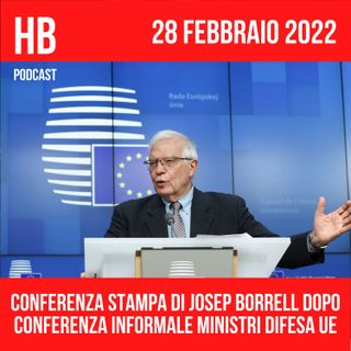 Conferenza stampa Borrell post videoconferenza ministri Difesa UE