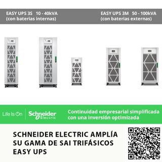 SCHNEIDER ELECTRIC AMPLÍA SU GAMA DE SAI TRIFÁSICOS EASY UPS