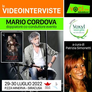 MARIO CORDOVA (Anteprima Premio Accolla 2022) su VOCI.fm - clicca PLAY e ascolta l'intervista