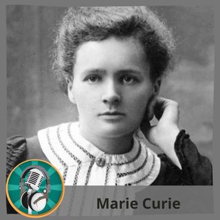 Arturo Cortés con Marie Curie