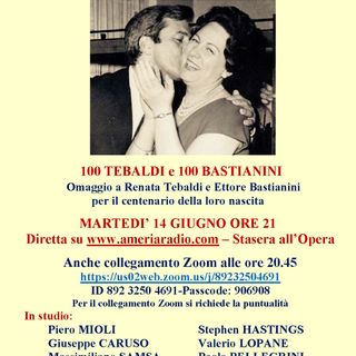 Tutto nel Mondo è Burla stasera all'Opera - 100 Bastianini - 100 Tebaldi