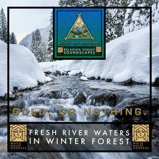 Fresh Winter River Sound | 1 Hour Forest Ambience | White Noise | Relax | Meditate | Sleep Instantly