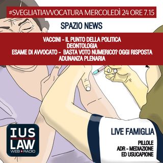 MERCOLEDÌ, 24 MAGGIO 2017 #SvegliatiAvvocatura - LIVE