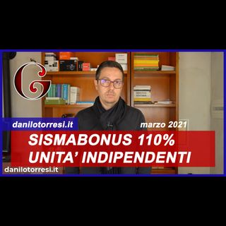 SUPERBONUS 110%: Sismabonus con demolizione e ricostruzione due unità indipendenti