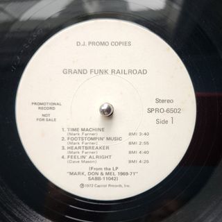 Grand Funk Railroad - Mark, Don & Mel 1969-71(1972) (White Label EP D.J. Promo Copies)