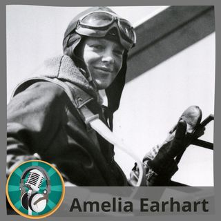 Olga i Paz Carmona con Amelia Earhart