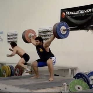 161kg BAREFOOT SNATCH!!  May 5th!!