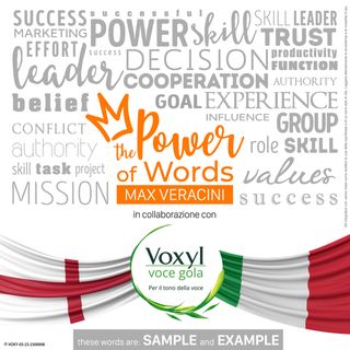 THE POWER OF WORDS con Max Veracini: SAMPLE and EXAMPLE